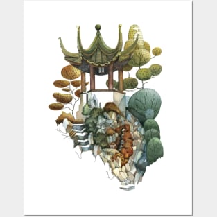 Watercolor Zodiac Temple Posters and Art